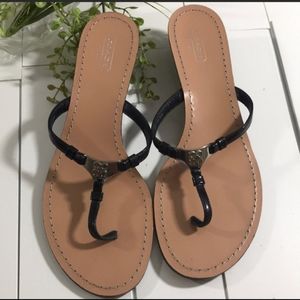 Coach Black Strappy Sandals 👡 8.5